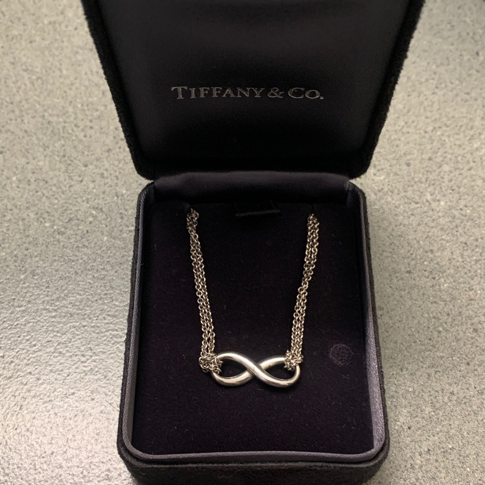 Tiffany & Co. Silver Infinity bracelet.